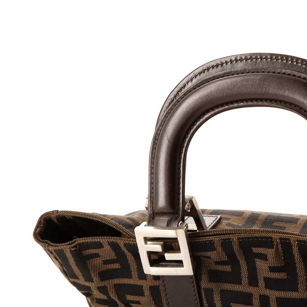 FENDI Vintage FF Handle Tote Zucca Canvas Small - image 7