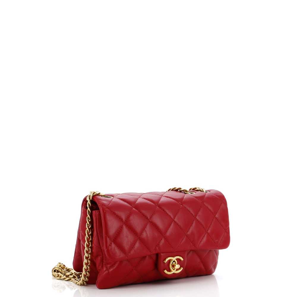 CHANEL All Slide Long Flap Bag Quilted Lambskin S… - image 2