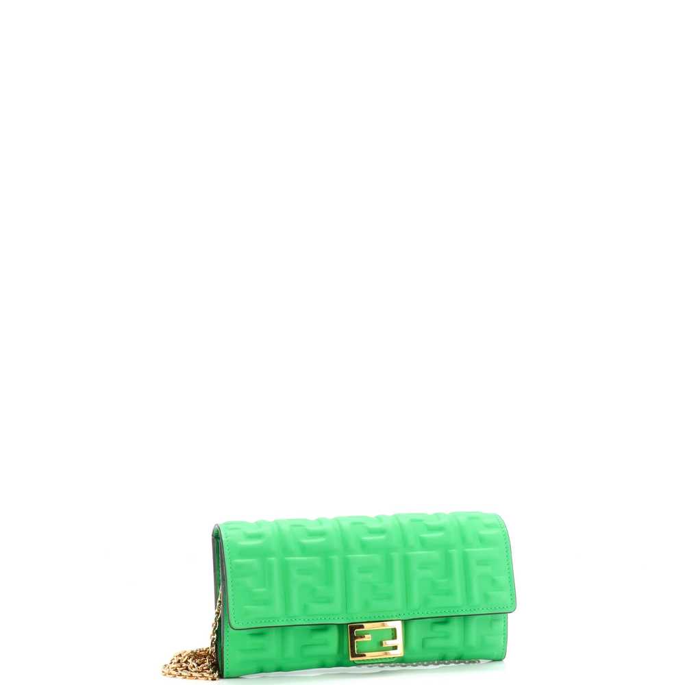 FENDI Baguette Continental Wallet on Chain Zucca … - image 2