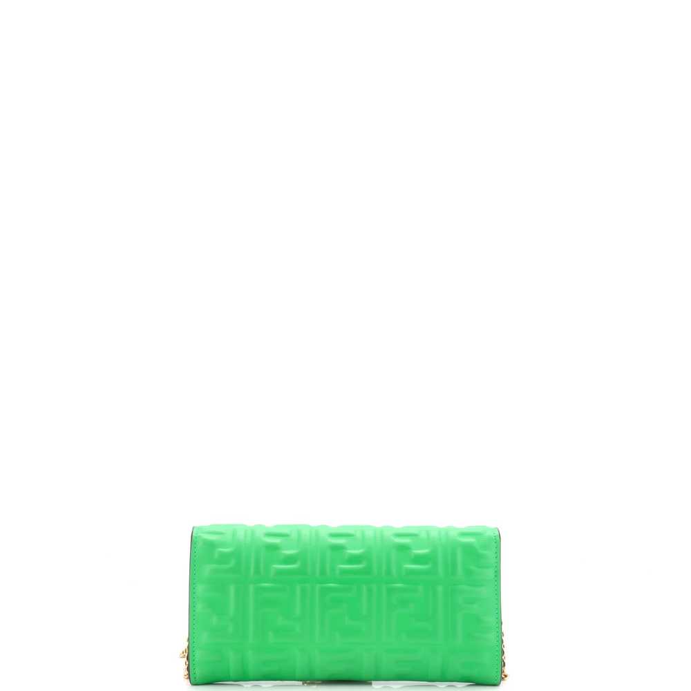 FENDI Baguette Continental Wallet on Chain Zucca … - image 3