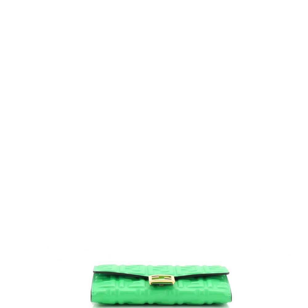 FENDI Baguette Continental Wallet on Chain Zucca … - image 4