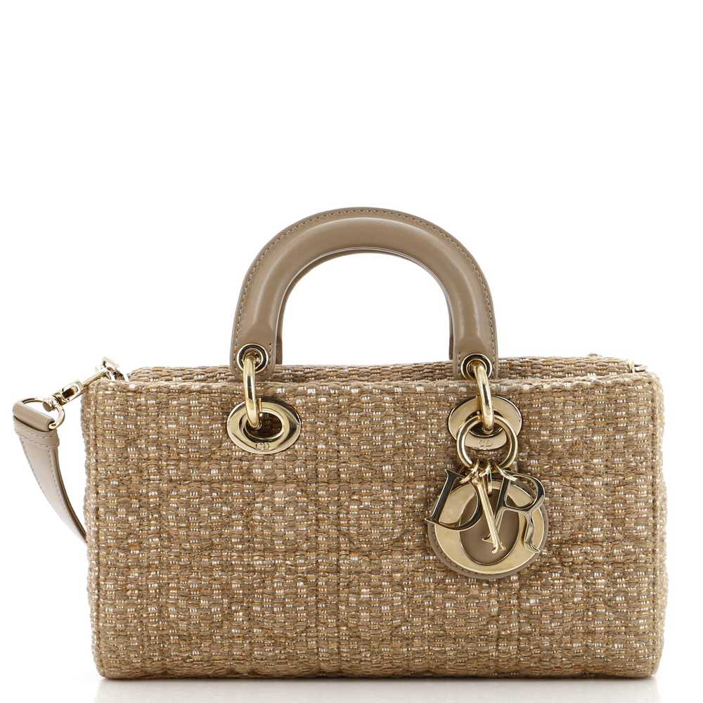 Christian Dior Lady D-Joy Bag Cannage Quilt Tweed… - image 1