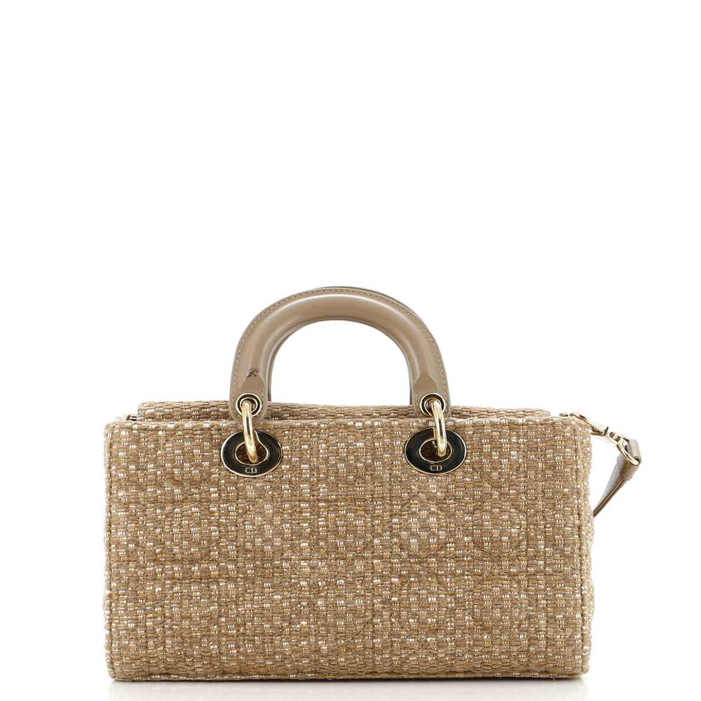 Christian Dior Lady D-Joy Bag Cannage Quilt Tweed… - image 3