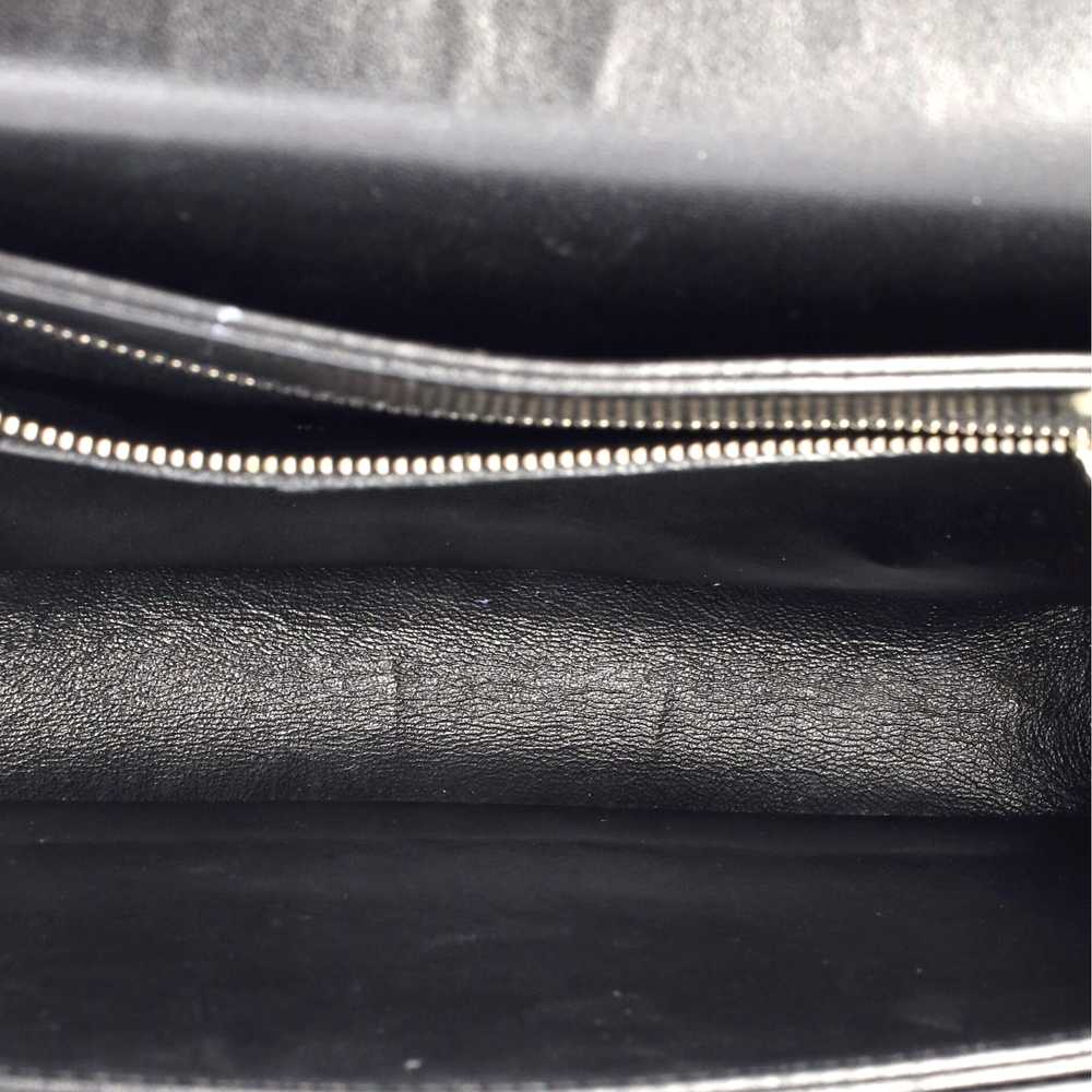 Saint Laurent Fermoir Flap Satchel Bag Leather - image 5