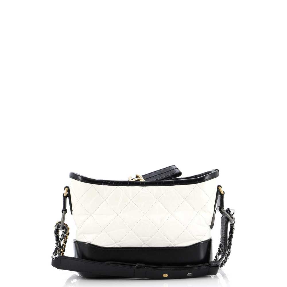 CHANEL Bicolor Gabrielle Hobo Quilted Aged Calfsk… - image 4