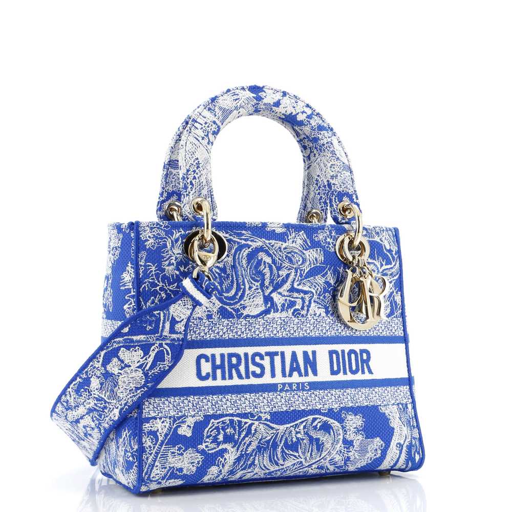 Christian Dior Lady D-Lite Bag Embroidered Canvas… - image 2