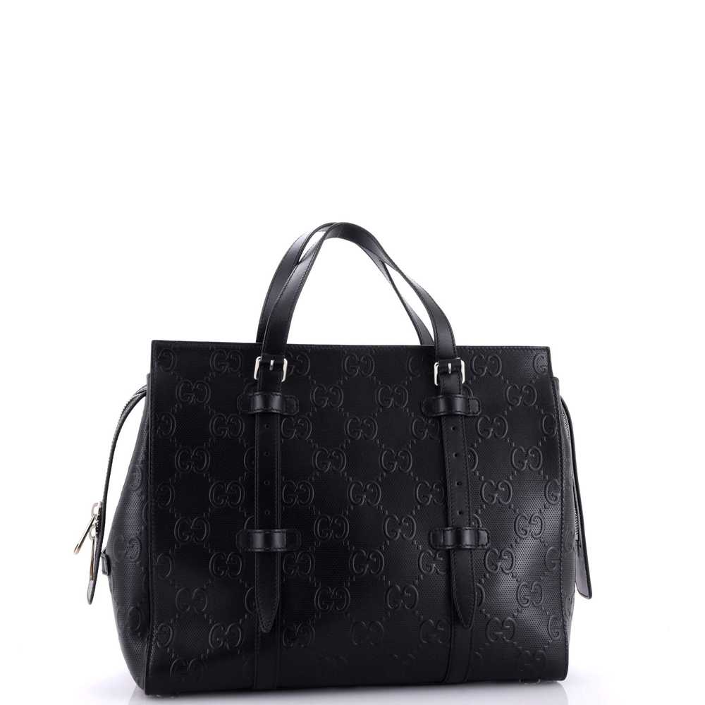 GUCCI Tote Bag GG Embossed Perforated Leather - image 2