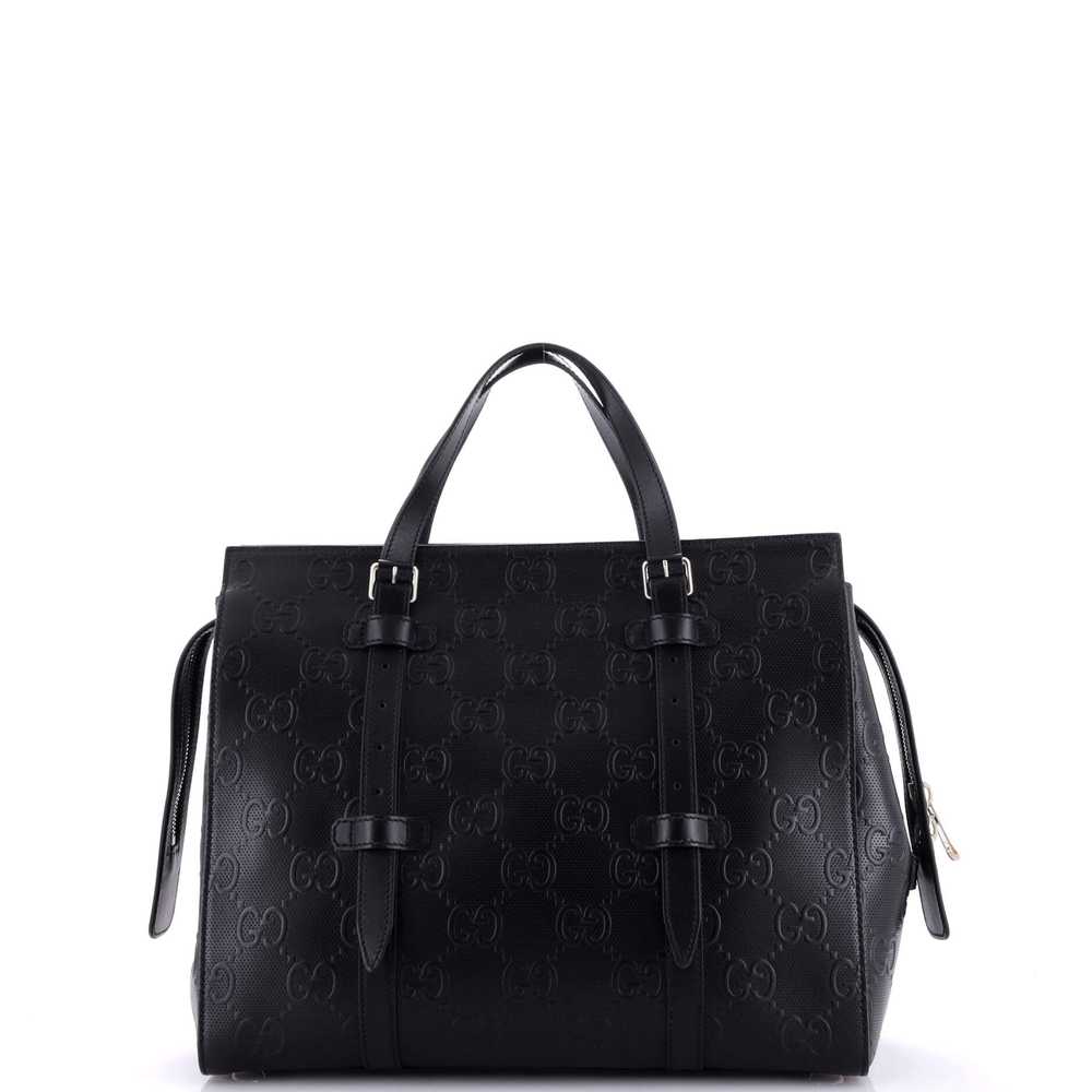 GUCCI Tote Bag GG Embossed Perforated Leather - image 3