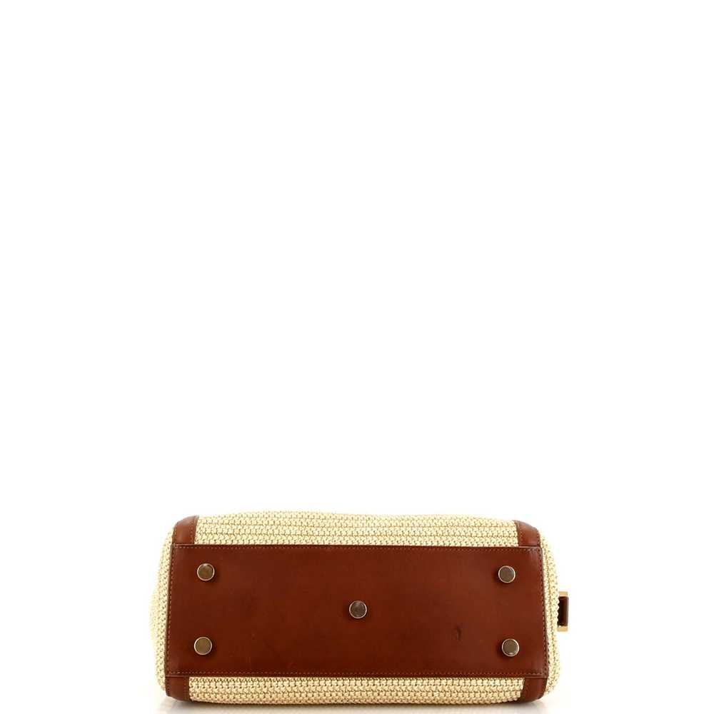 Saint Laurent Monogram Cabas Downtown Raffia and … - image 4