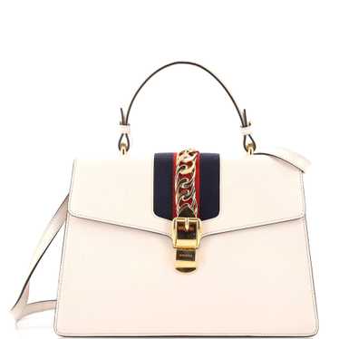 GUCCI Sylvie Top Handle Bag Leather Medium - image 1