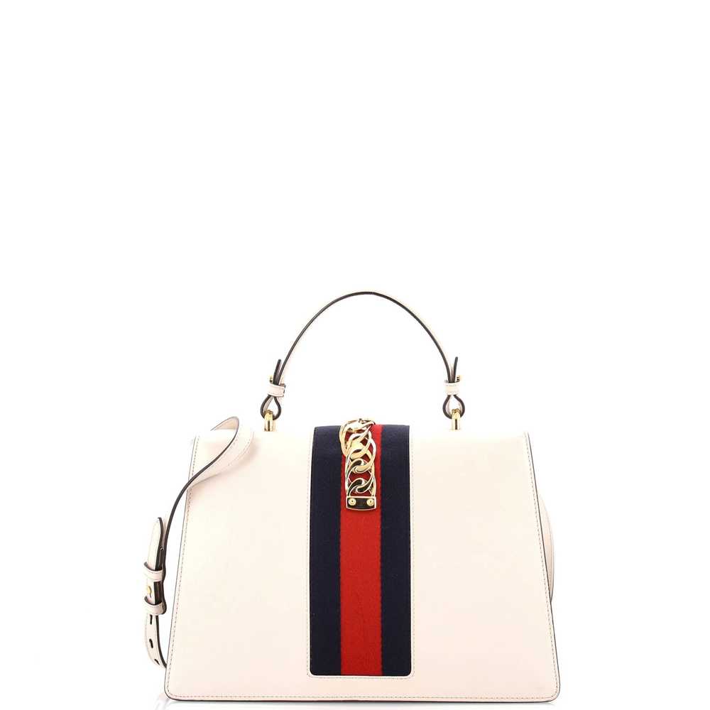 GUCCI Sylvie Top Handle Bag Leather Medium - image 3