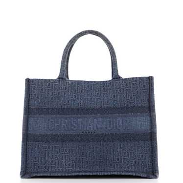 Christian Dior Book Tote Oblique Denim Small