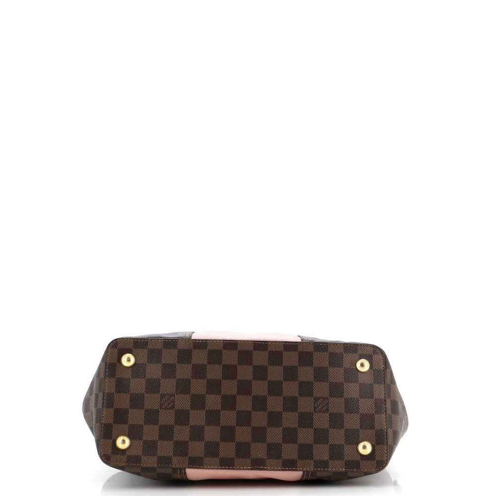 Louis Vuitton Jersey Handbag Damier with Leather - image 4