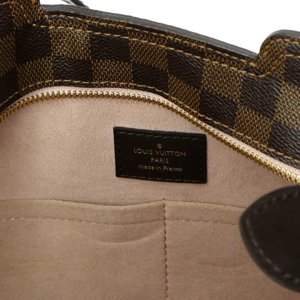 Louis Vuitton Jersey Handbag Damier with Leather - image 6