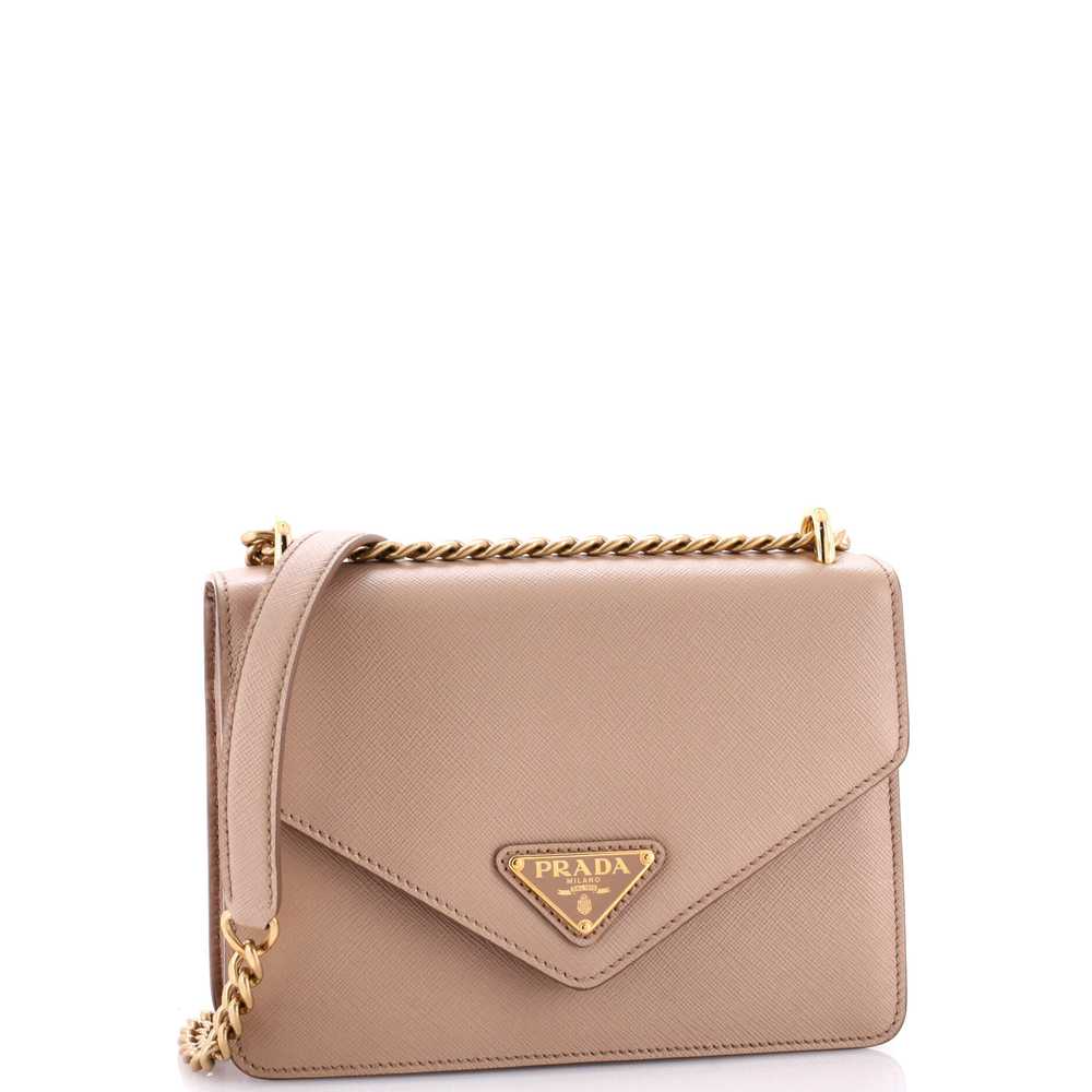 PRADA Envelope Flap Chain Shoulder bag Saffiano L… - image 2