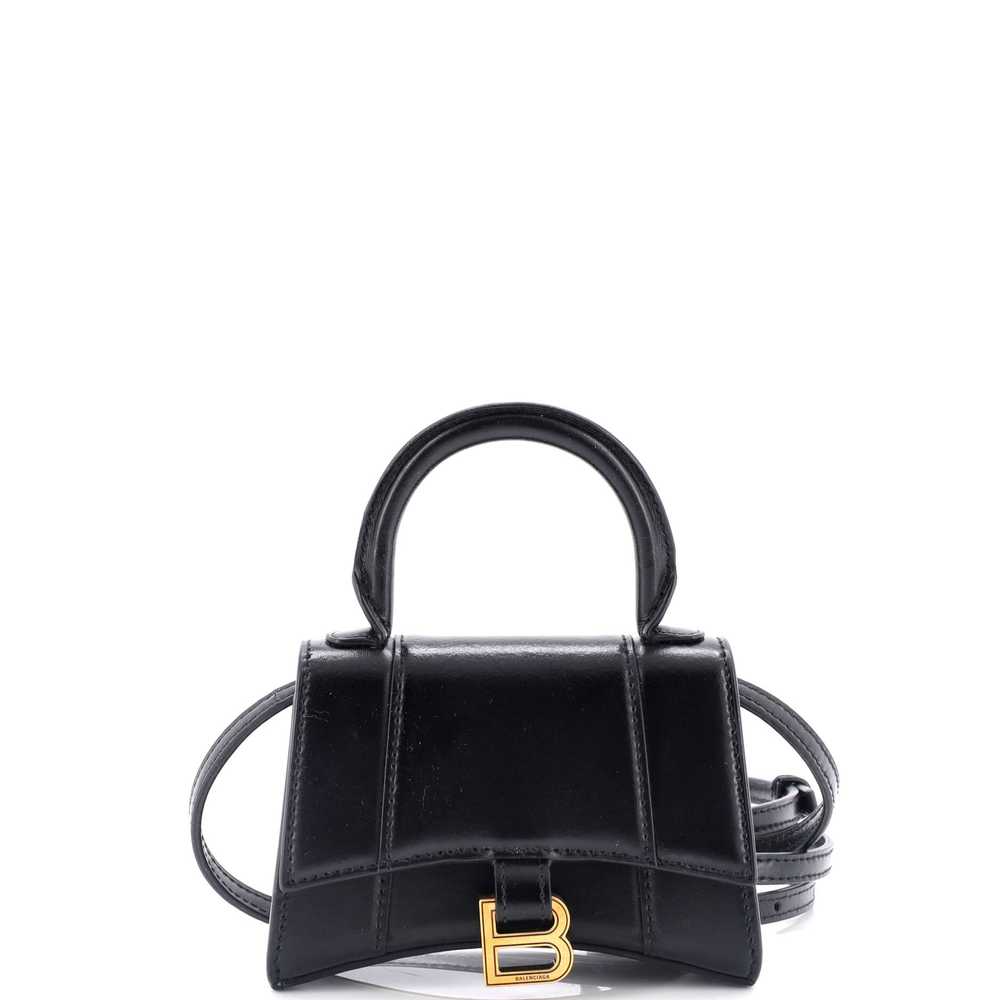 Balenciaga Hourglass Top Handle Bag Leather Mini - image 1