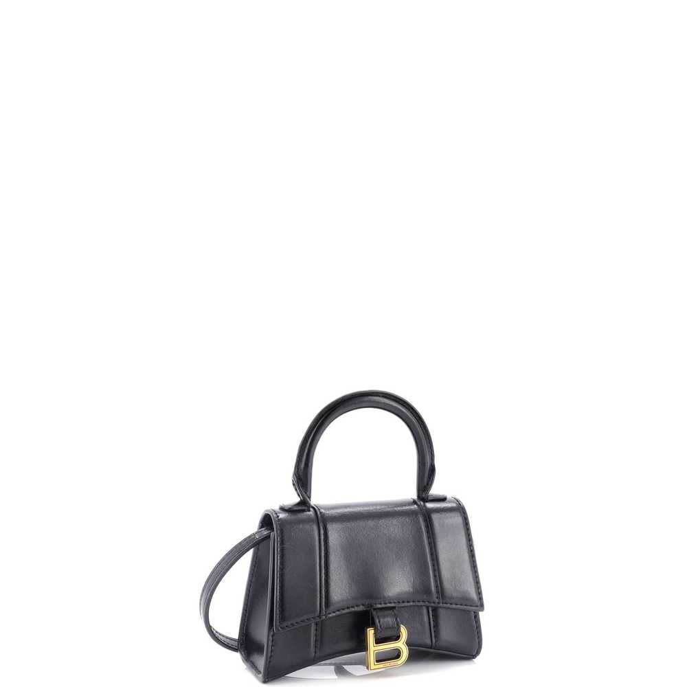 Balenciaga Hourglass Top Handle Bag Leather Mini - image 2