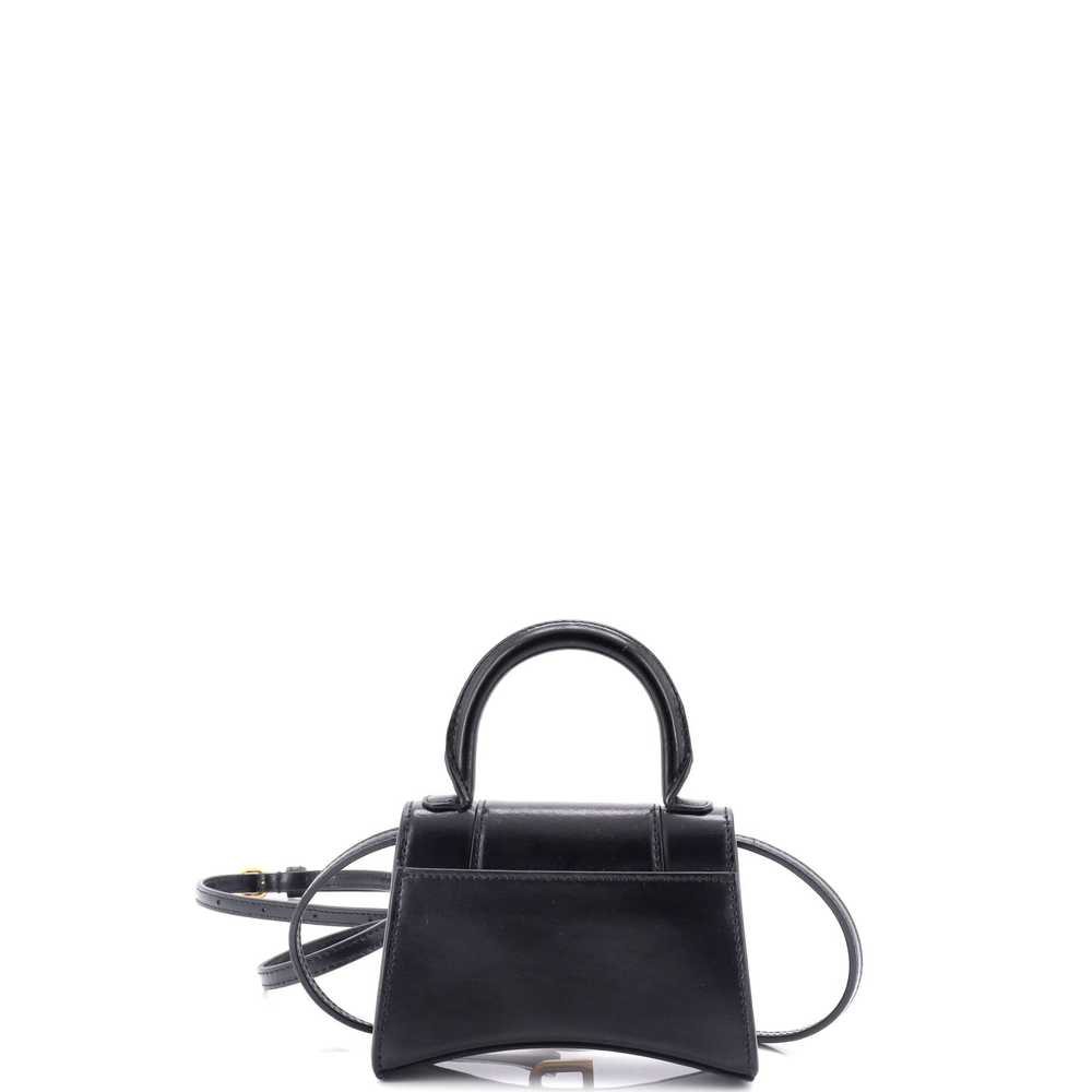 Balenciaga Hourglass Top Handle Bag Leather Mini - image 3