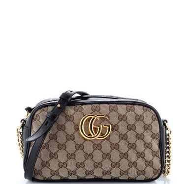 GUCCI GG Marmont Shoulder Bag Diagonal Quilted GG 