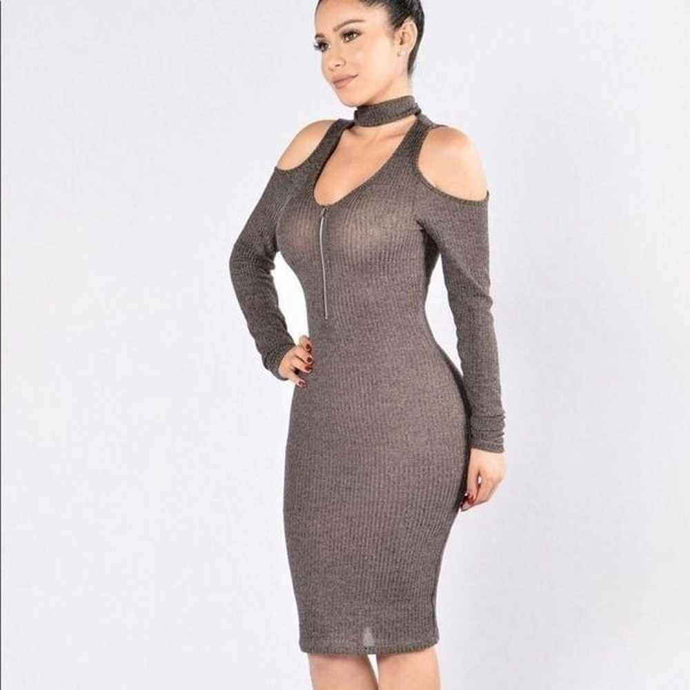 Fashion Nova Nine Lives Dress - Charcoal - image 2