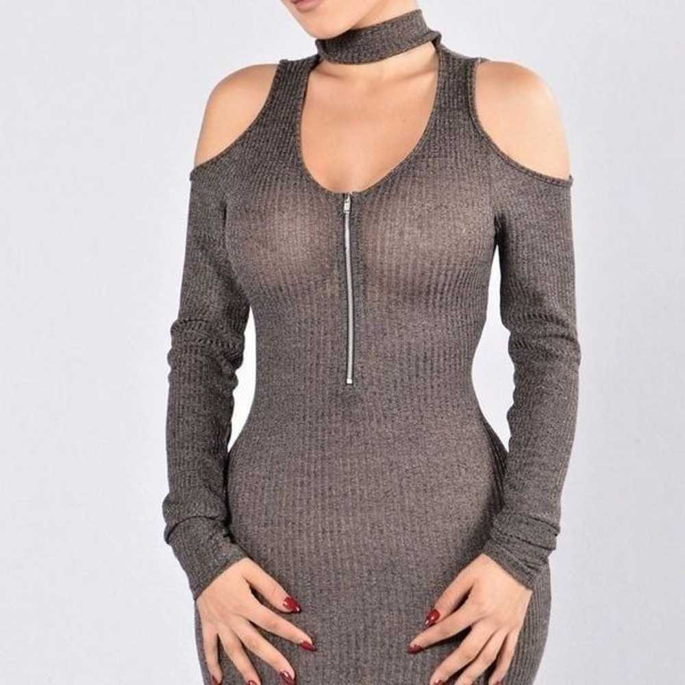 Fashion Nova Nine Lives Dress - Charcoal - image 3