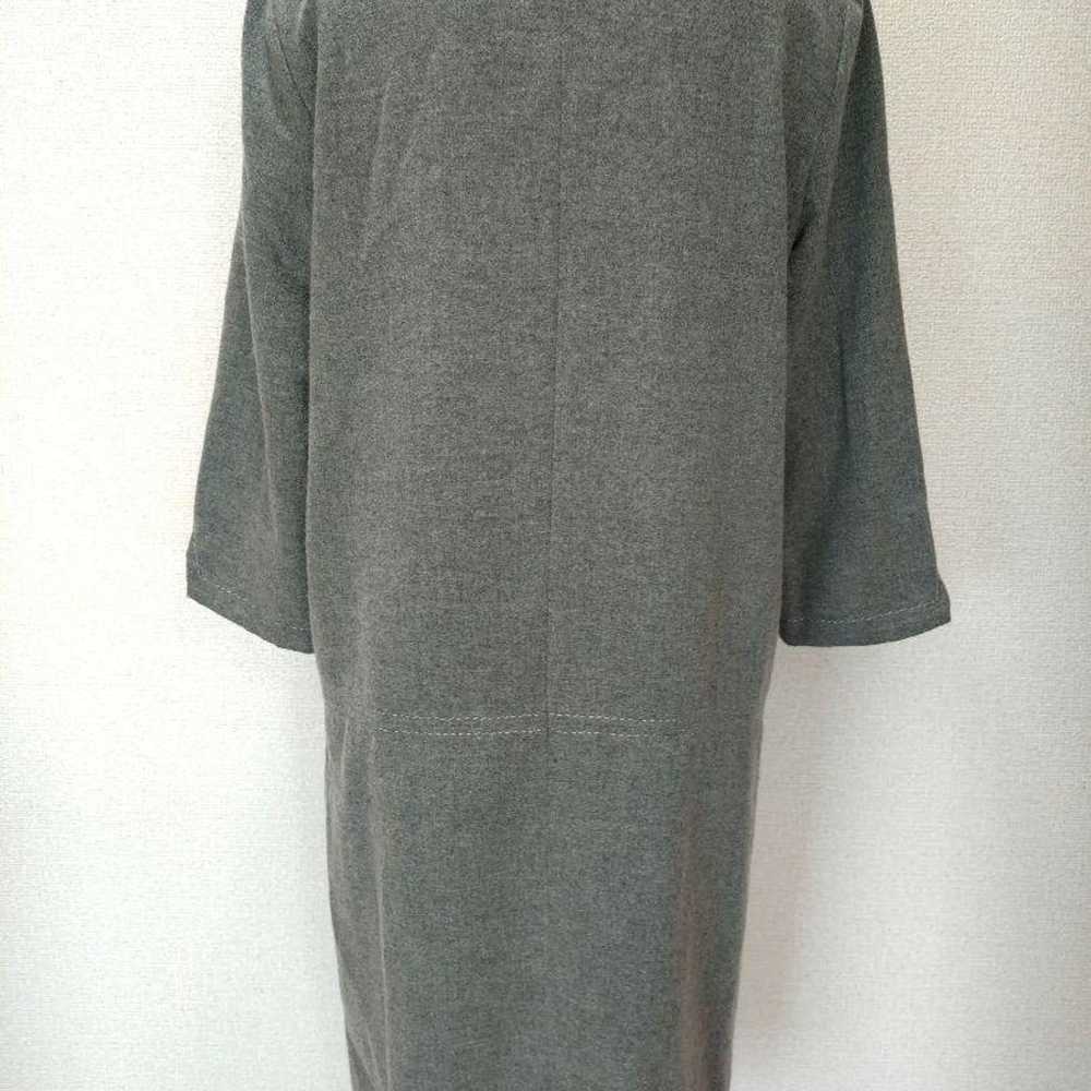 【Excellent condition】23-ku Wool One-piece Dress w… - image 3