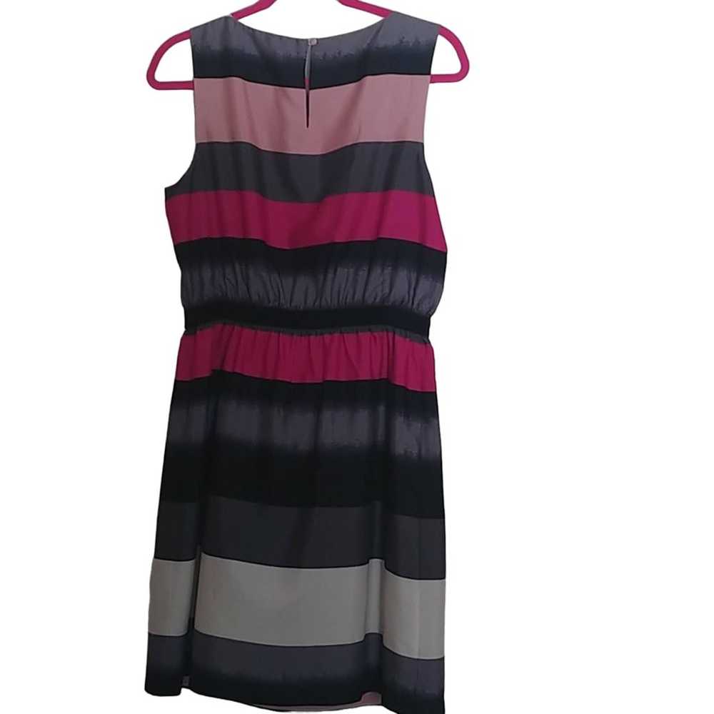 Ann Taylor LOFT Striped Pink Sleeveless Medium - image 3