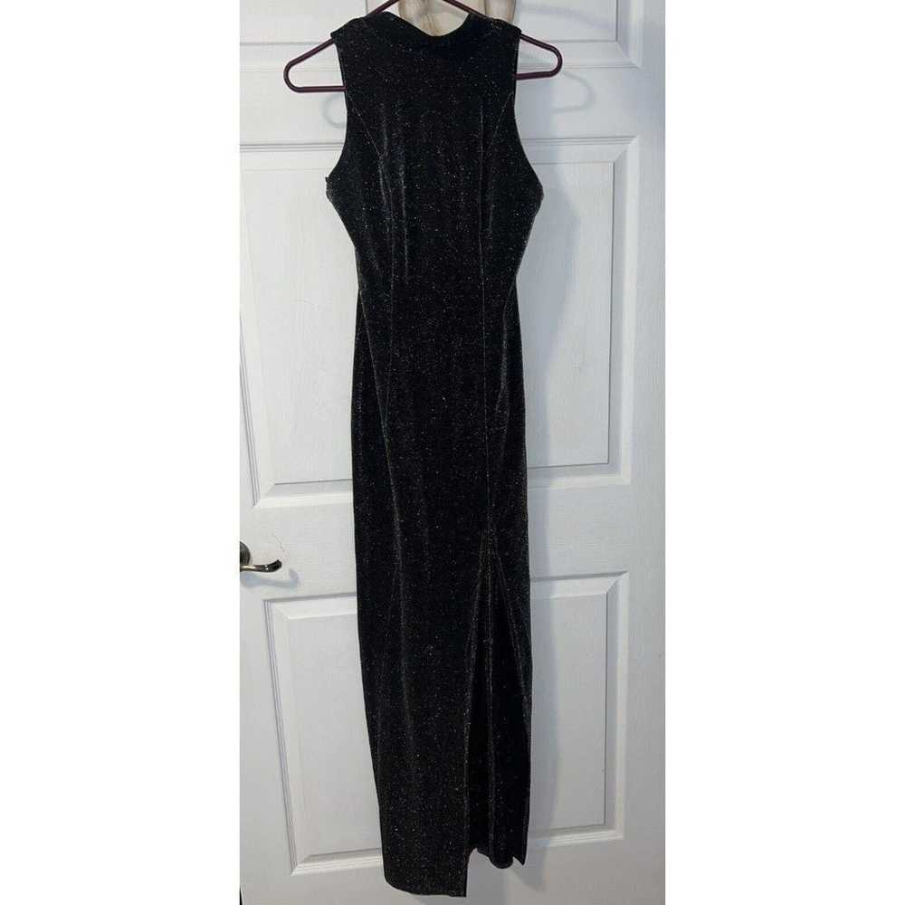 Vintage Reggio Dress Womens Size 12 Black Full Le… - image 1