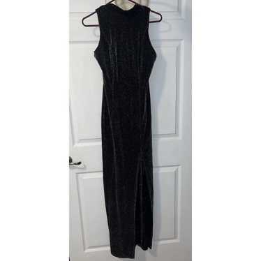 Vintage Reggio Dress Womens Size 12 Black Full Le… - image 1