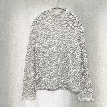 High-quality piacere floral lace long-sleeve knit… - image 1