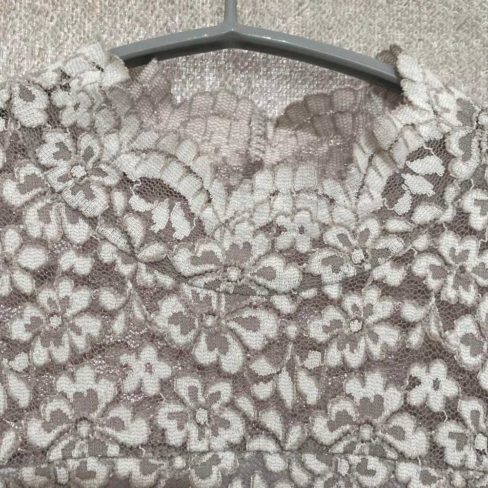 High-quality piacere floral lace long-sleeve knit… - image 3