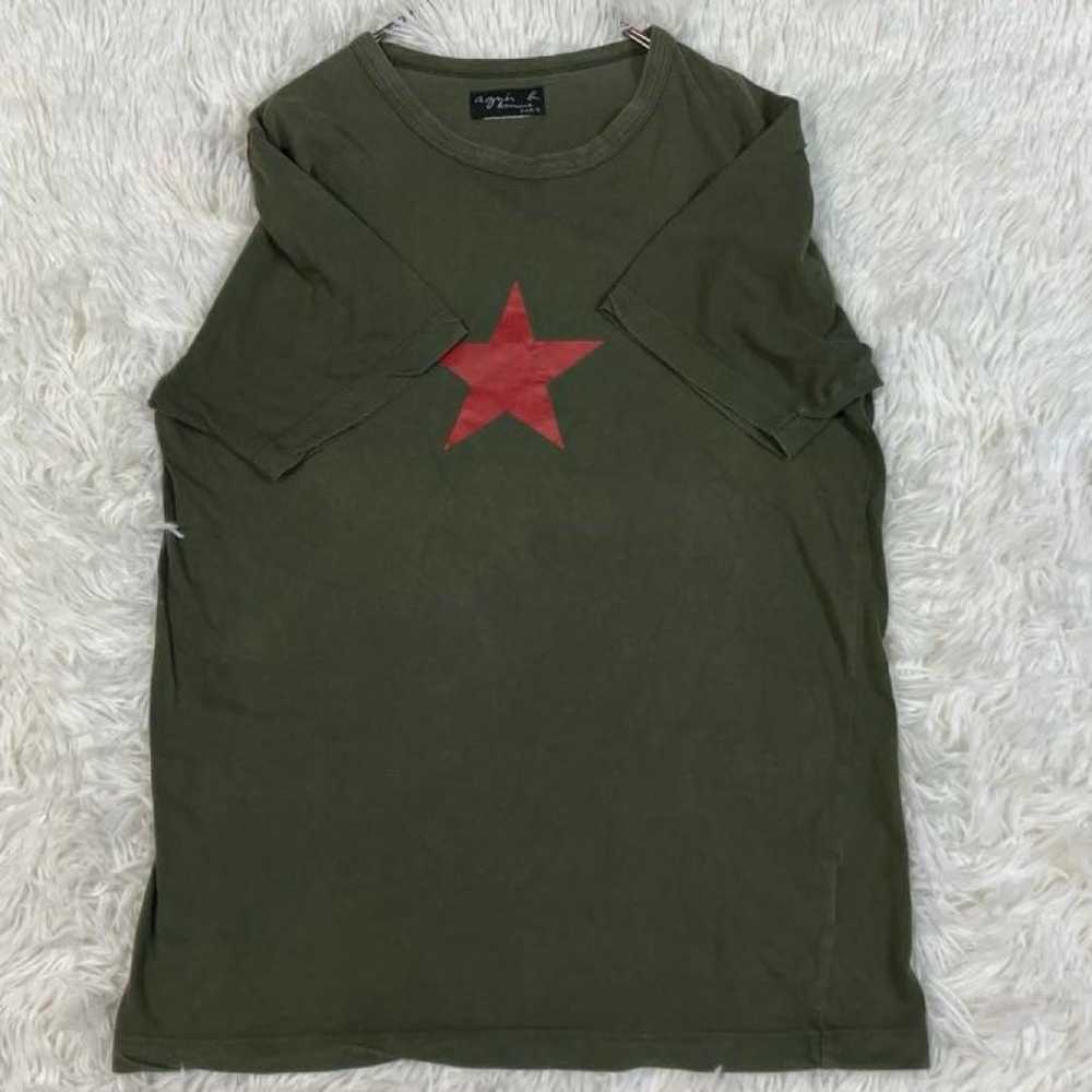 Agnes B. ☆ Short-sleeved T-shirt Star Print (Size… - image 4