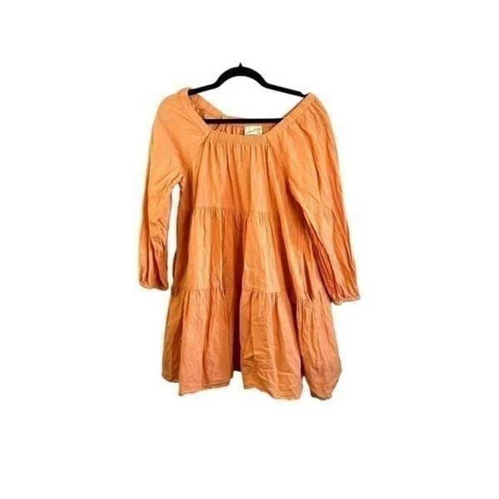 Universal Thread Tangerine Orange Tiered Boho Sum… - image 1