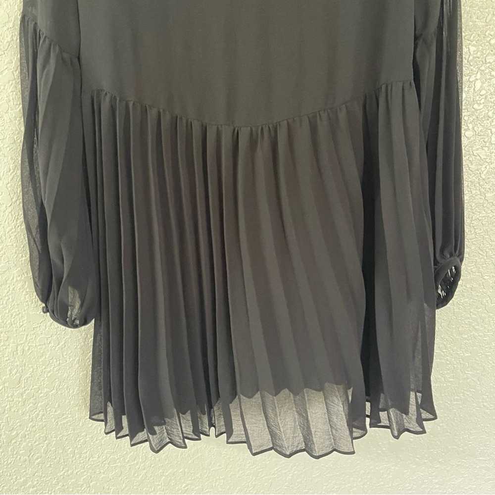 Lulus Aim to Pleats Black Long Sleeve Dress - image 10