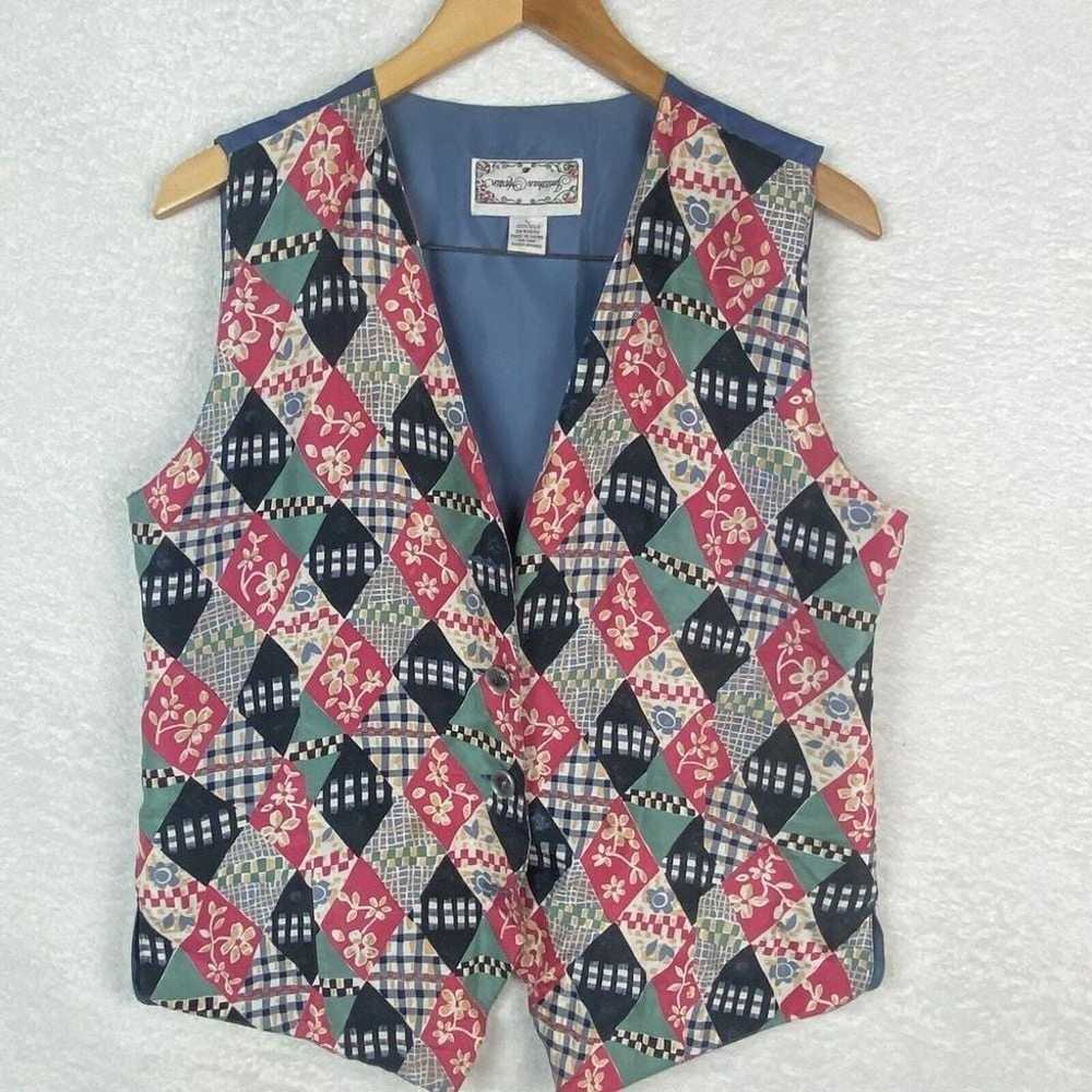 Vintage Jonathan Martin Womens Large Button Vest … - image 1