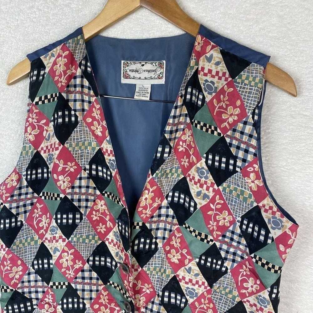 Vintage Jonathan Martin Womens Large Button Vest … - image 6