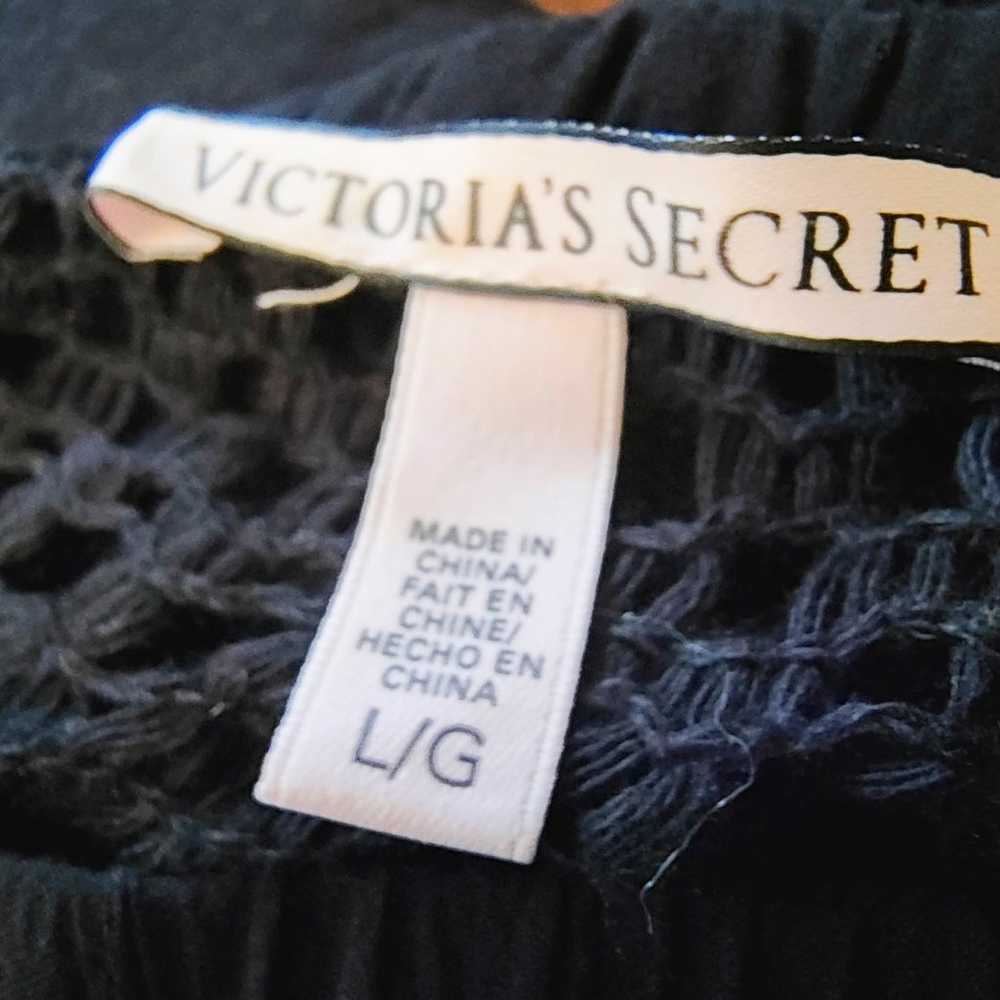 NWOT/ VICTORIA'S SECRET black long sleeve romper - image 2