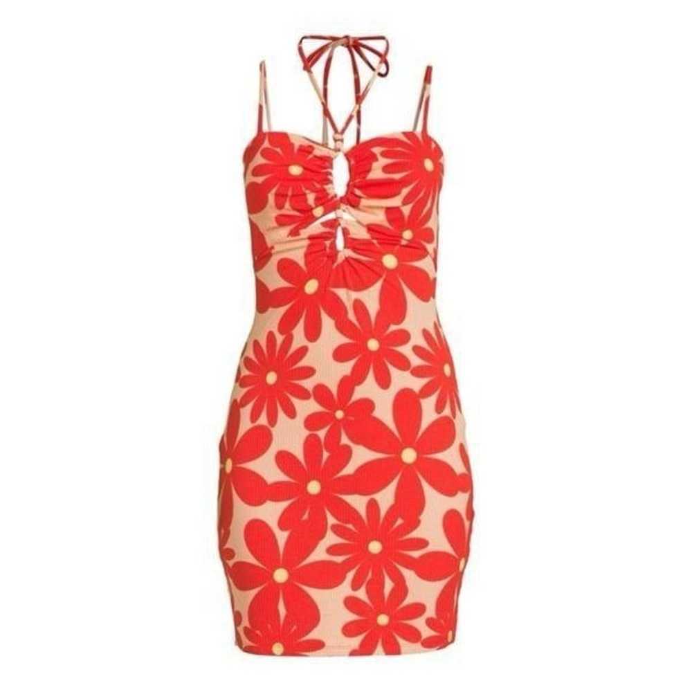 Madden NYC Juniors Cut-Out Halter Dress - image 1