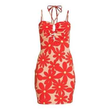 Madden NYC Juniors Cut-Out Halter Dress - image 1