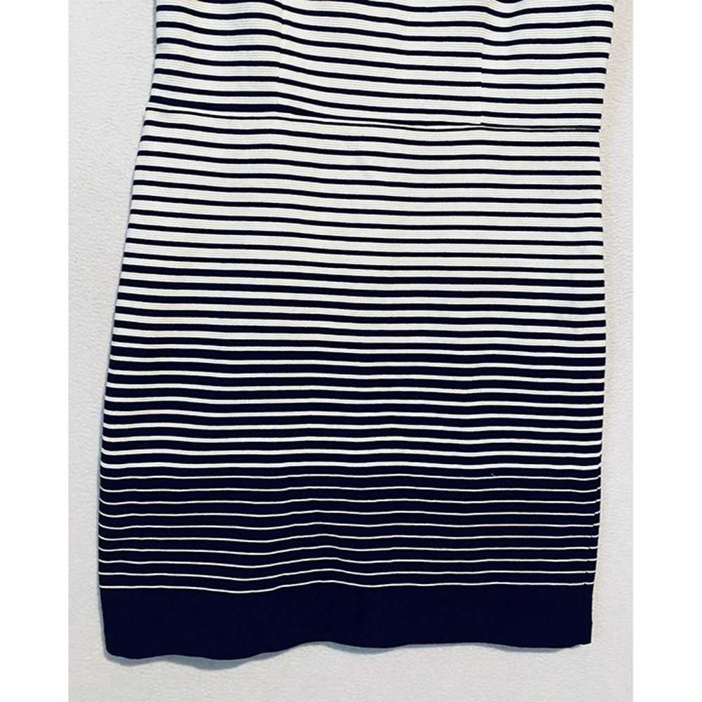 Talbots Dress Womens 16 White Black Ombre Striped… - image 3