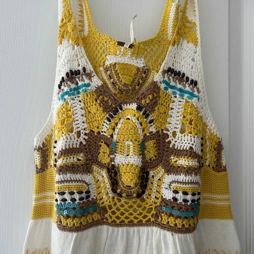 Free people crochet dress size small - image 4