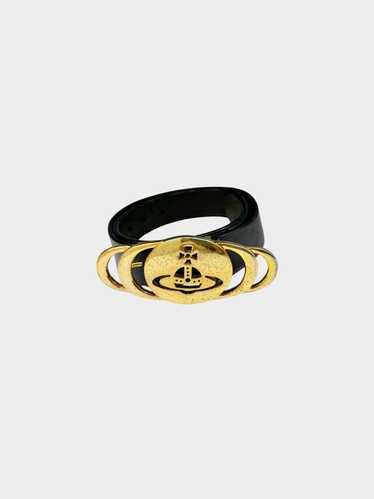 Vivienne Westwood 2000s Black and Gold Orb Logo Le