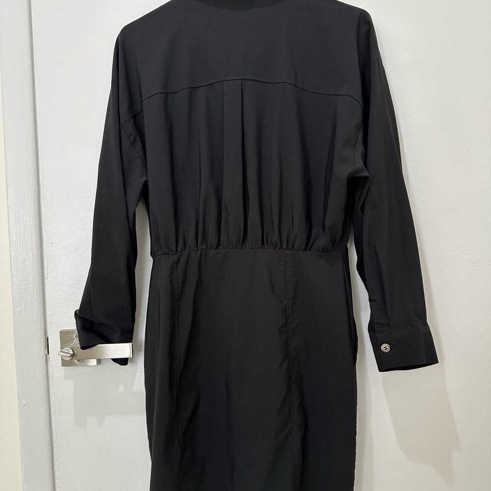 Zara Black Shirt Mini Dress Medium - image 2