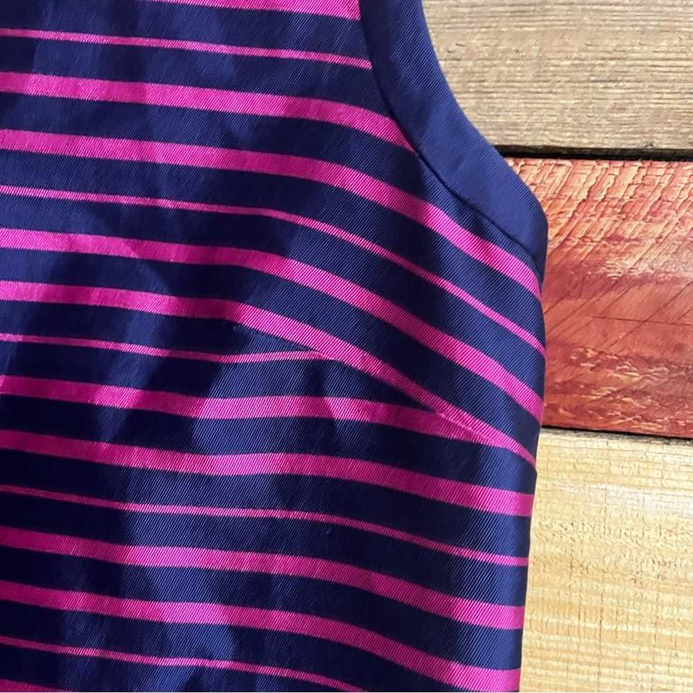 Talbots Purple And Blue Stripe Dress Size 8 - image 4