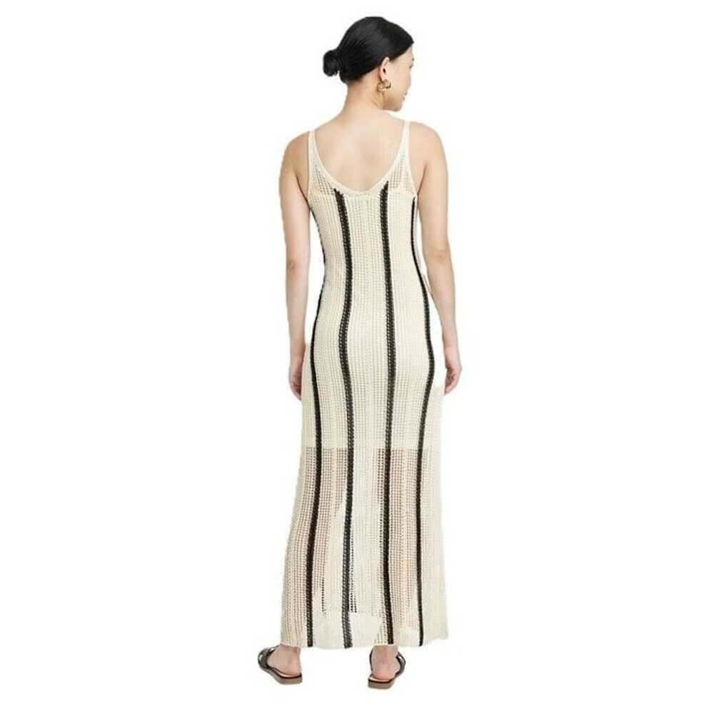 A New Day Women's Large Cream & Black Open Work C… - image 2