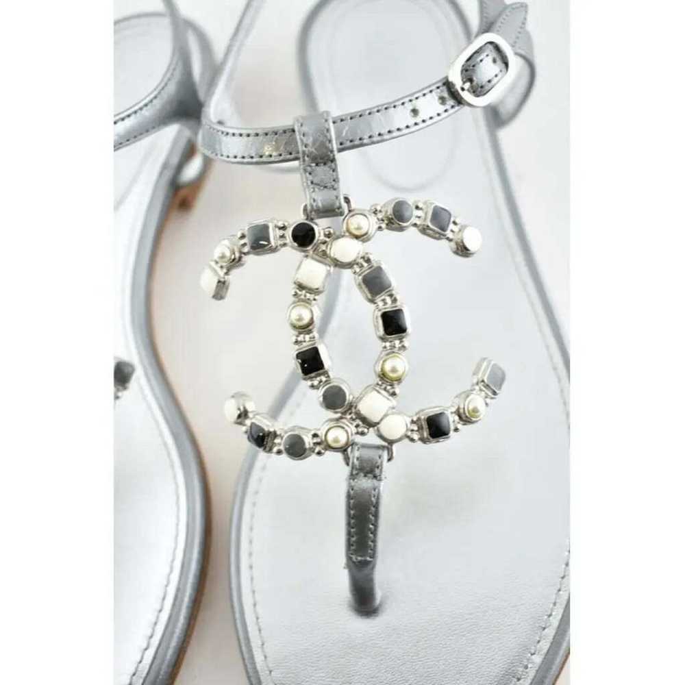 Chanel Leather sandal - image 6