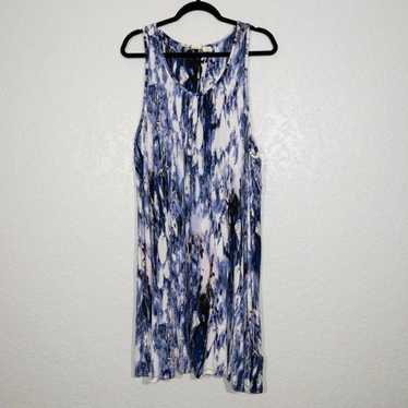 Lucy & Laurel Blue Abstract Sleeveless Sundress S… - image 1