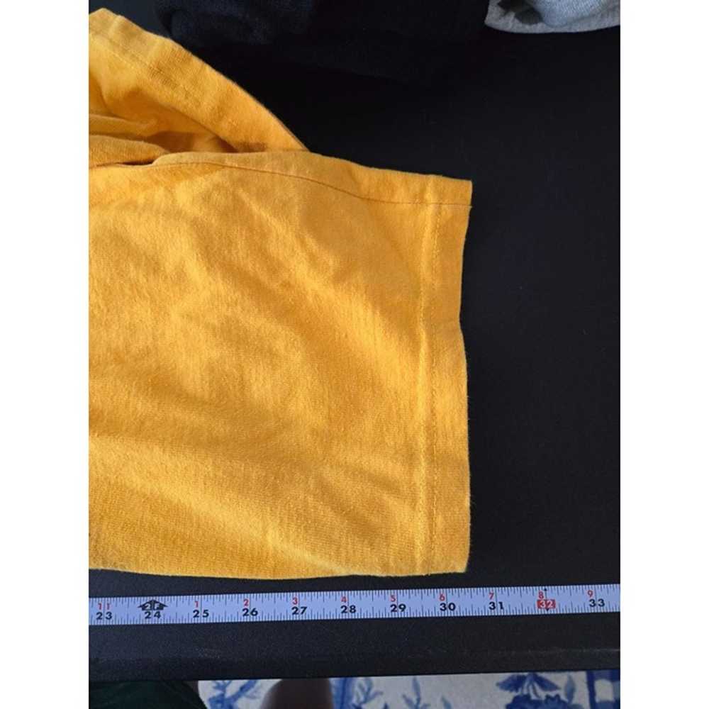 Vintage Yellow Puff Paint T-Shirt One Size 80s 90… - image 7