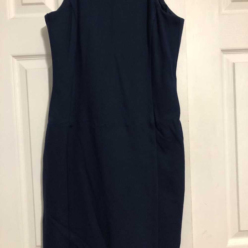 Lauren Ralph Lauren halter dress blue women's siz… - image 3