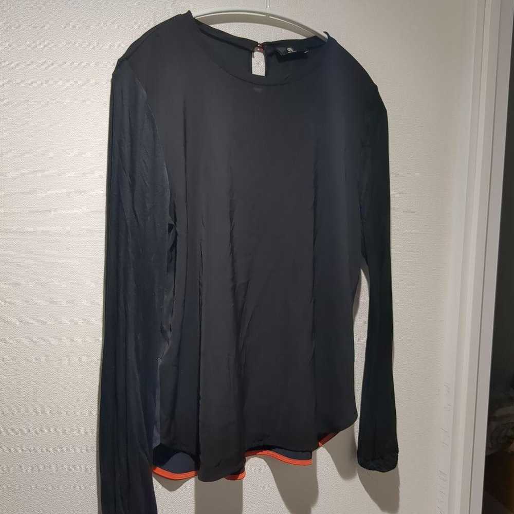 PAUL SMITH tops, long-sleeved, stretchy, black, M. - image 9